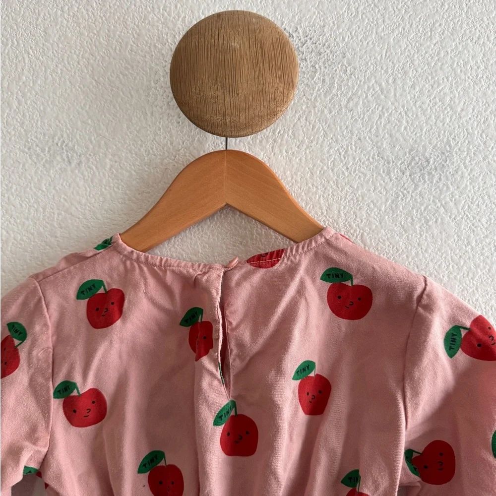 Tiny Cottons Pink Apple Dress Size 3 Years Old TINYCOTTONS